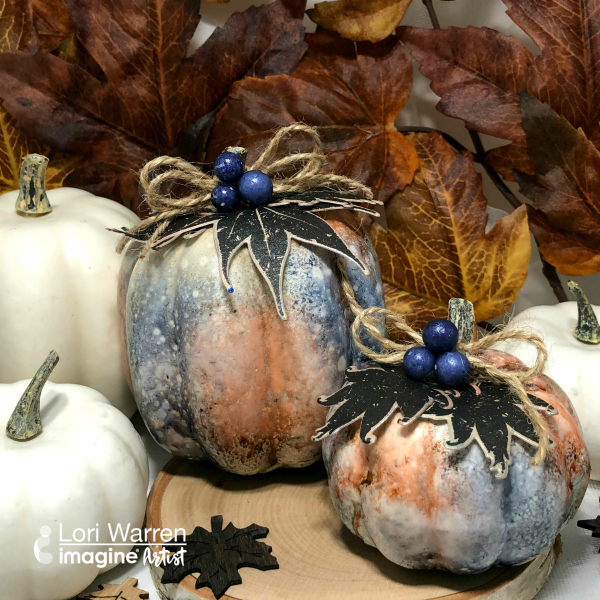 See How to Transform Plain Pumpkins to Fancy Shimmery Metallic Pumpkins